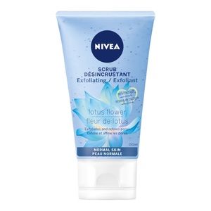 NIVEA EXFOLIATING SCRUB IN LOTUS FLOWER FOR NORMAL SKIN 150ML - BRAND NEW